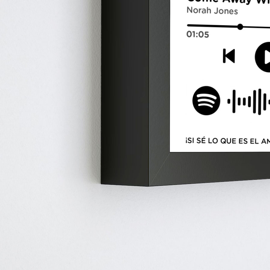 Cuadro Spotify  Canción MS Regalos