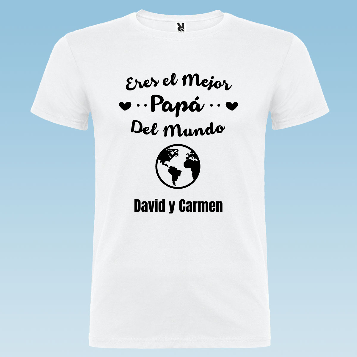 Camiseta para papá "Eres el Papá del Mundo" - Bebetones.com