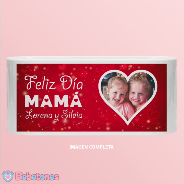 Taza personalizada "Felíz día Mamá" - imagen completa